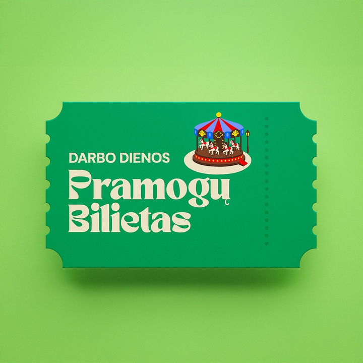 DARBO DIENOS pramogų bilietas